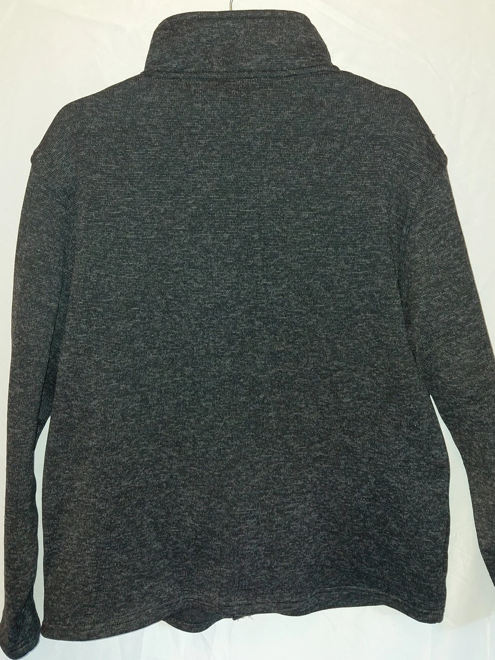 Beverly Hills Polo Club Charcoal Gray Full-Zip Sweater Jacket #2453